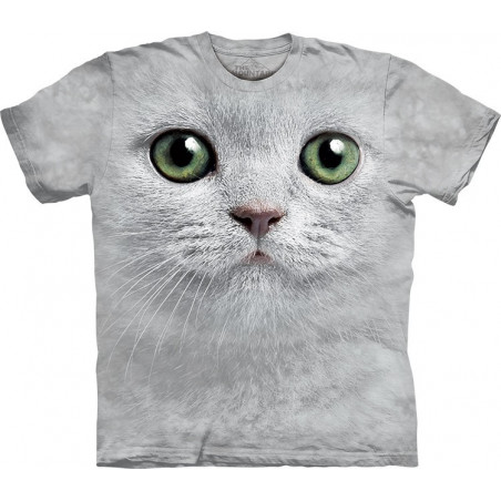 Cat Green Eyes Face T-Shirt