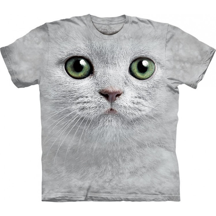 Cat Green Eyes Face T-Shirt