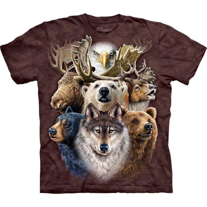 Northern Wildlife Collage T-Shirt