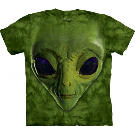 Green Alien Face T-Shirt