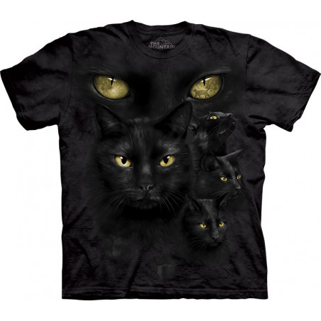 Black Cat Moon Eyes T-Shirt