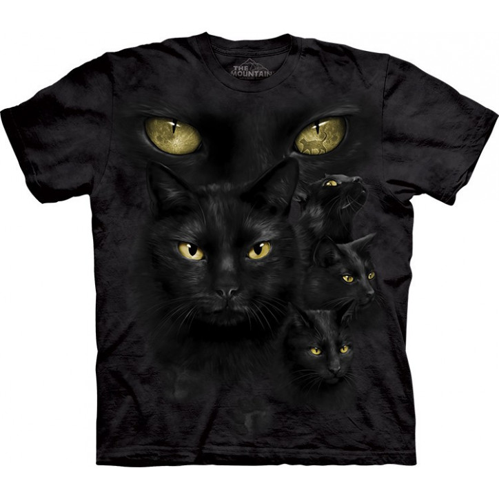 Black Cat Moon Eyes T-Shirt