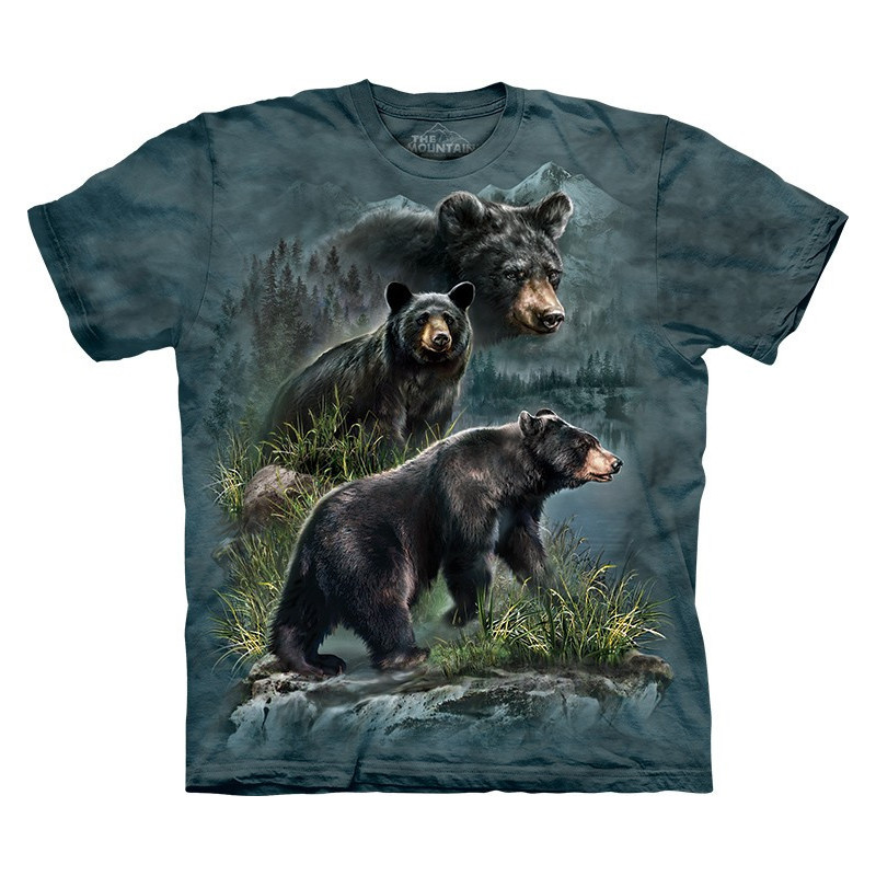 Three Black Bears