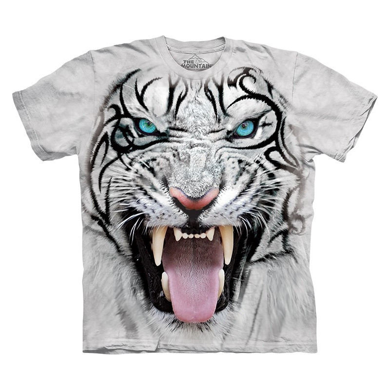 Big Face Tribal White Tiger