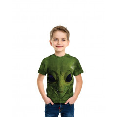 Green Alien Face T-Shirt