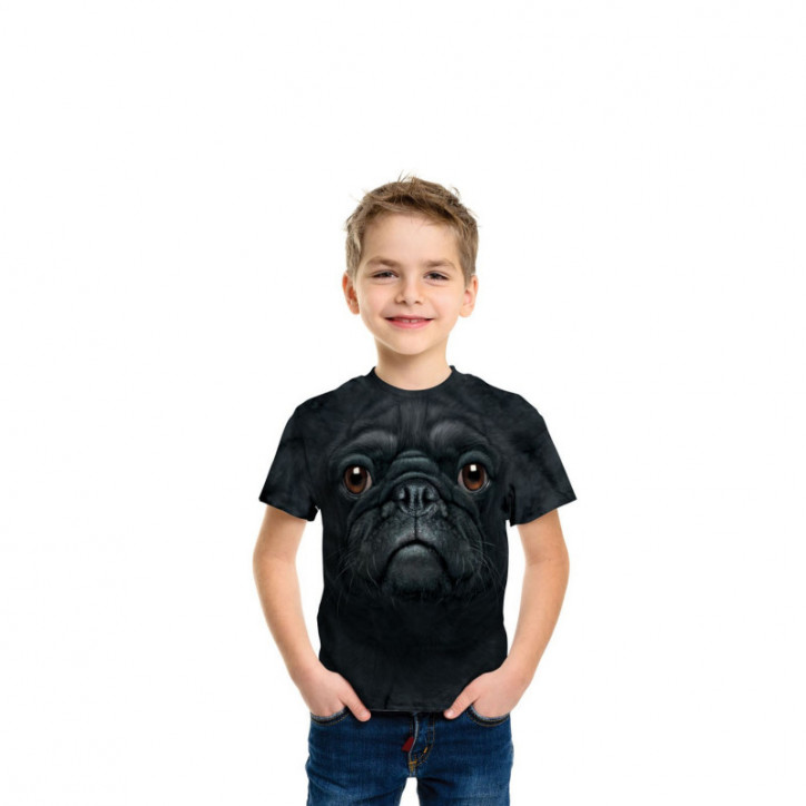 Black Pug Face T-Shirt