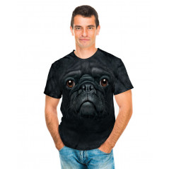 Black Pug Face T-Shirt