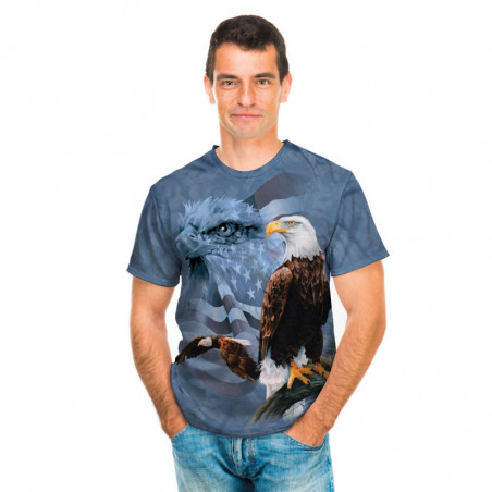 Faded Flag Eagles T-Shirt