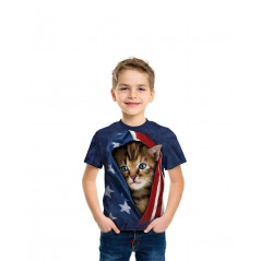 Patriotic Kitten T-Shirt