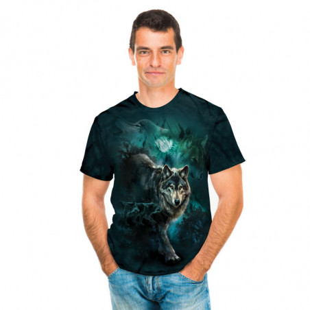 Night Wolves Collage T-Shirt