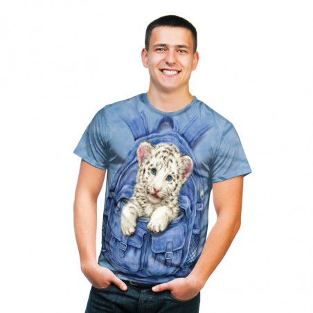 Backpack White Tiger T-Shirt