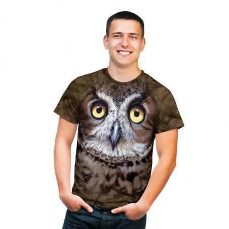 Great Horned Owl Head T-Shirt