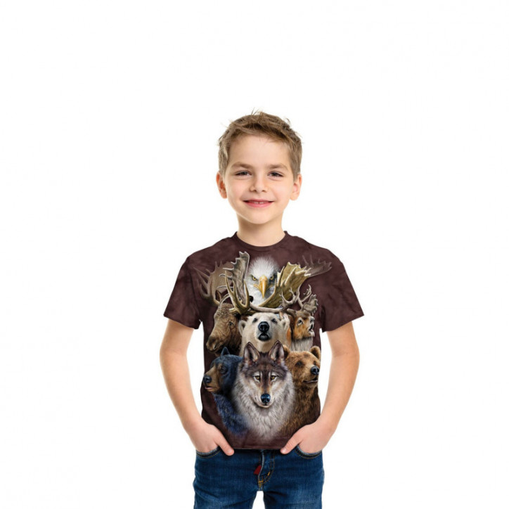 Northern Wildlife Collage T-Shirt