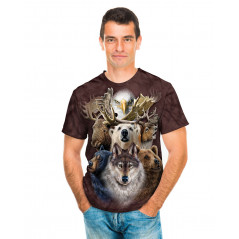 Northern Wildlife Collage T-Shirt