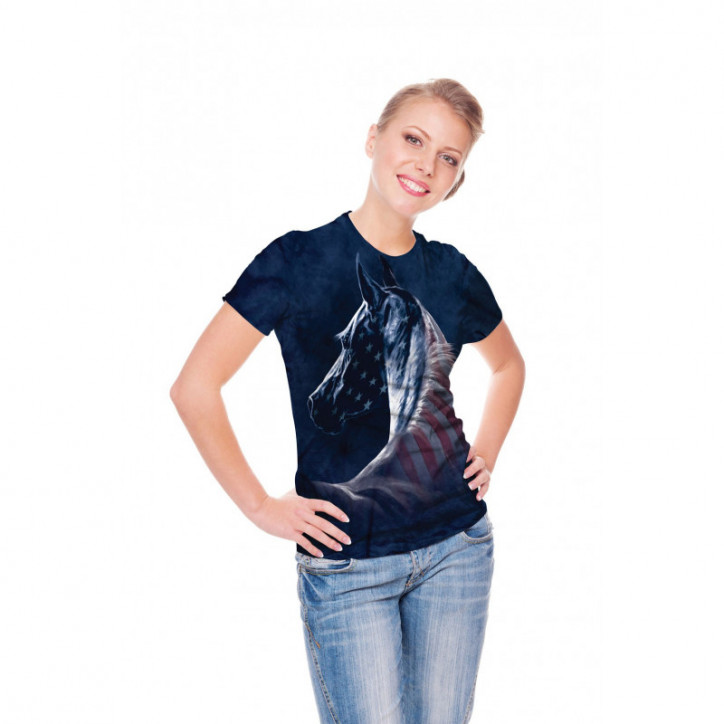 Patriotic Horse Head T-Shirt