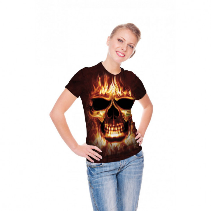 Cotton SkullFire T-Shirt