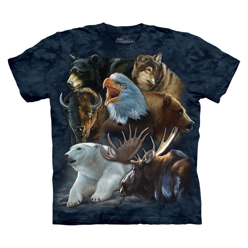 Wild Alaskan Collage T-Shirt The Mountain