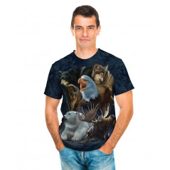 Wild Alaskan Collage T-Shirt The Mountain