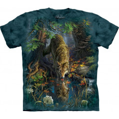 Enchanted Wolf Pool T-Shirt The Mountain