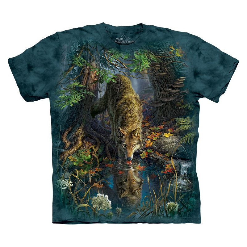 Enchanted Wolf Pool T-Shirt The Mountain